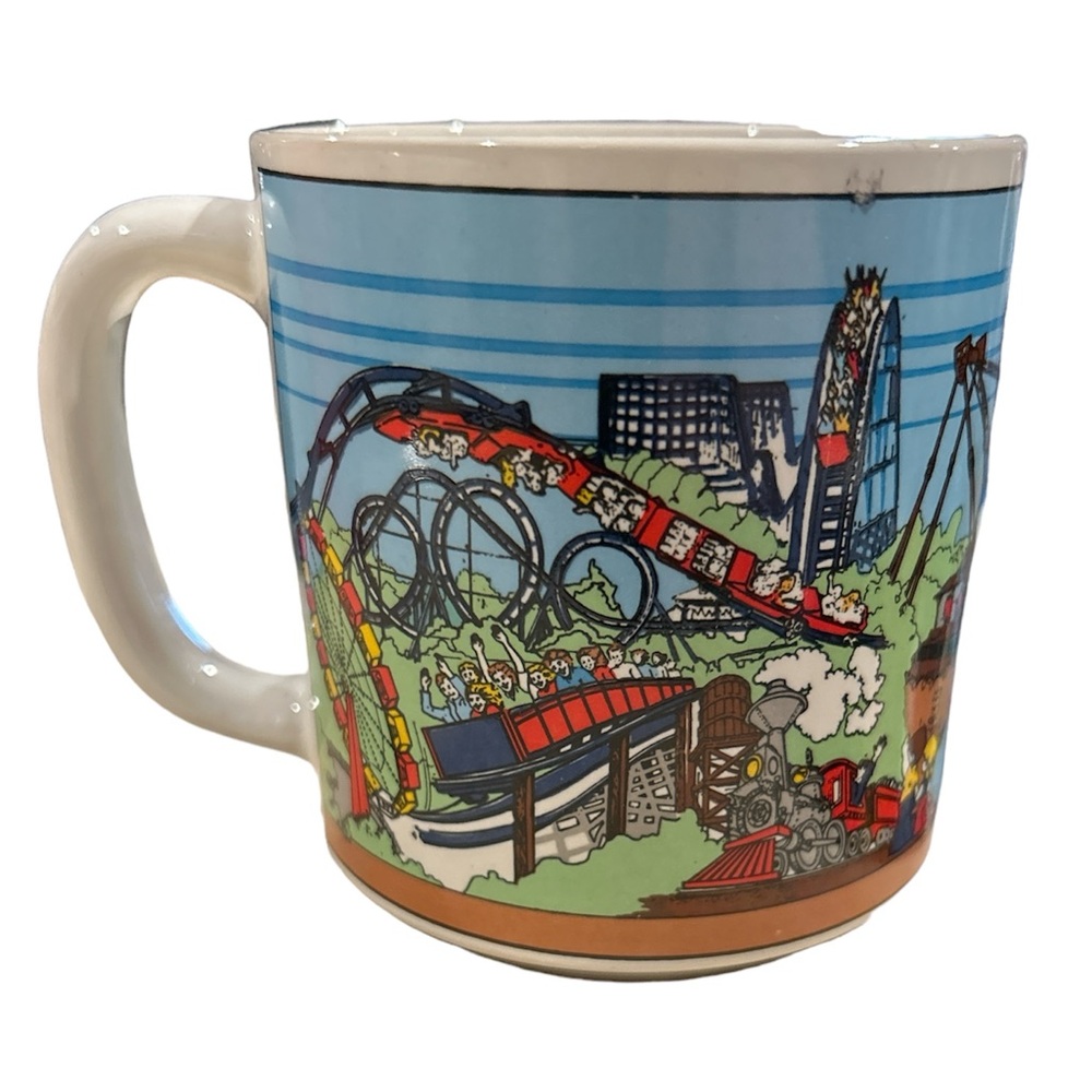 Vintage 12oz Coffee Mug “Great America” Amusement/Theme Park Cartoon
